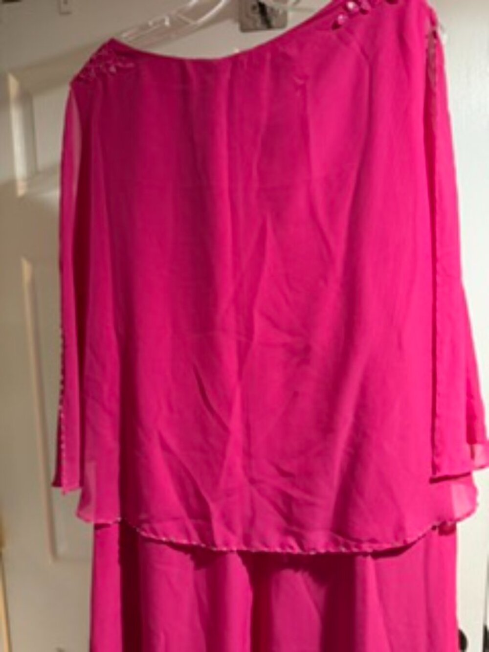 JJ’s House A-line Princess Cowl Neck Tea-Length Dress - Picture 8 of 9